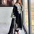 black silk blend embroidered palazzo set
