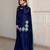 blue silk blend embroidered farshi salwar