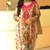 cream silk blend embroidered farshi salwar