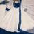 white silk blend embroidered gown set