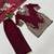 wine silk blend embroidered palazzo set