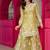 light parrot green silk blend embroidered palazzo set