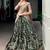 Wonderful Green Kalamkari Printed Silk Mehendi Wear Half Saree Lehenga