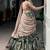 Wonderful Green Kalamkari Printed Silk Mehendi Wear Half Saree Lehenga