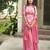 pink silk blend printed palazzo set