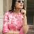 pink silk blend printed palazzo set