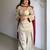 beige organza embroidered farshi salwar set