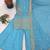 sky blue silk blend embroidered sharara set 