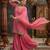 pink silk blend embroidered sharara set 