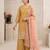 mustard silk blend embroidered farshi salwar set
