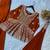 dark orange georgette embroidered sharara set