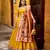 yellow silk blend embroidered lehenga set