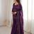 purple silk blend embroidered sharara palazzo set