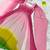 multicolor faux georgette plain flared kurta set