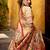 beige silk blend embroidered lehenga set