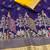 Purple Color embroidery cording sequin and thread work Dolla silk blend Saree