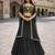 black georgette plain lehenga set