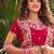 cream silk blend embroidered lehenga set