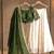 cream silk blend embroidered lehenga set