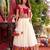 cream silk blend embroidered lehenga set