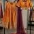 orange silk blend embroidered lehenga set