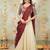 cream silk blend embroidered lehenga set