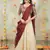 cream silk blend embroidered lehenga set