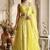 lighty ellow georgette embroidered lehenga set