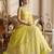 lighty ellow georgette embroidered lehenga set