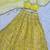 lighty ellow georgette embroidered lehenga set