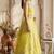 lighty ellow georgette embroidered lehenga set