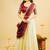 cream silk blend embroidered lehenga set