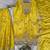 yellow silk blend embroidered palazzo set