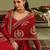 rani pink silk blend sequins gown set 