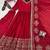 rani pink silk blend sequins gown set 