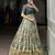 multicolor silk blend printed lehenga set
