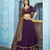 purple silk blend embroidered lehenga set