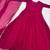 pink georgette plain gown set