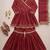 maroon chanderi printed sharara set
