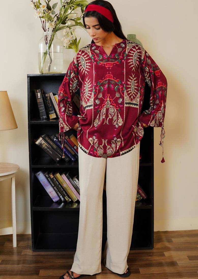 multicolor cotton poly embroidered kurta set