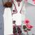 cream satin embroidered kurta set