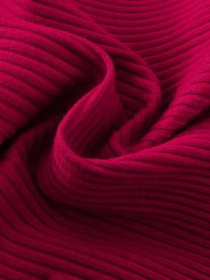 Maroon ribbed pleated bow detail knit fit & flare girls dress 5
