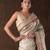 Grey handloom pure tissue silk saree