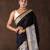 Black handloom pure silk saree