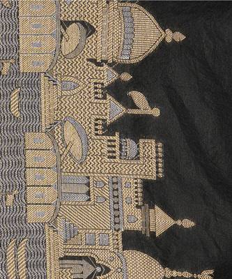 Black handloom pure silk saree 5