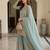 sea green georgette embroidered sharara set