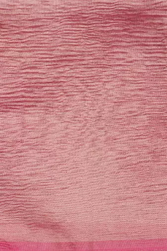 Pink handloom tissue silk saree