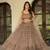 coffee net embroidered lehenga set