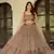 coffee net embroidered lehenga set