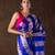 Blue handloom tissue silk saree